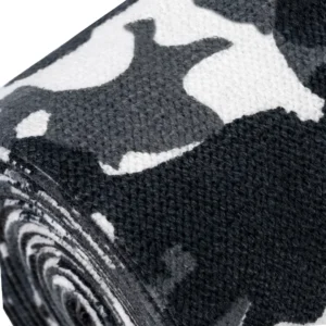 רצועות ברכיים קלאסיות צבאי שחור לבן – Iron Bull IPF
