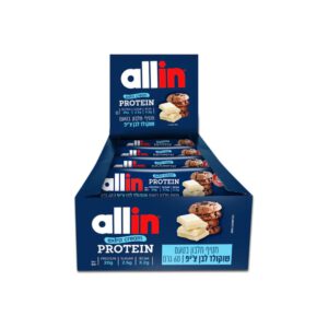 חטיפי חלבון אולאין אקסטרה קרם 60 גרם | Allin Extra Cream Protein Bars