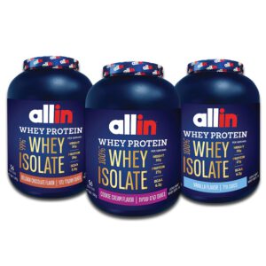 שלישיית אבקת חלבון איזוליט אולאין | Allin 100% WHEY ISOLATE