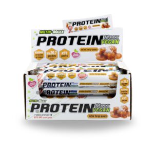 12 חטיפי חלבון פרוטאין מקס טבעוני 90 גרם | Protein Max Vegan